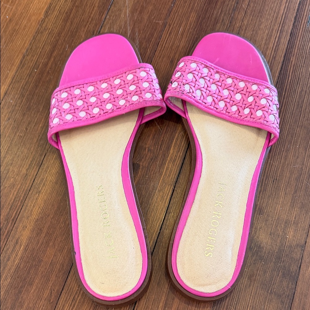 Jack Rogers Fuchsia Woven Sandals 9.5